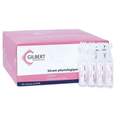 Serum physiologique Laboratoires Gilbert en dose 5ml.