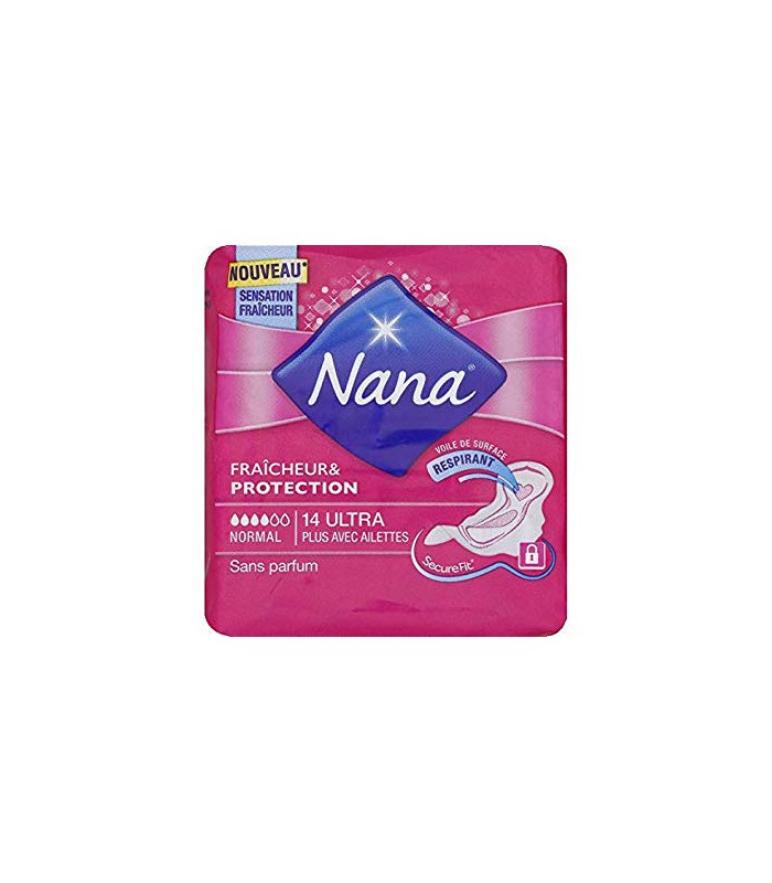 Serviettes Hygiéniques ultra régulier plus Nana - x28