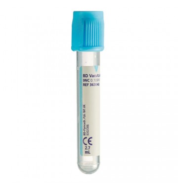 Tube Vacutainer® avec Citrate de sodium 9NC 3,8% M