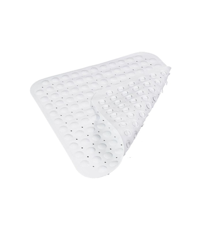 Tapis De Douche Antidérapant Kleine Wolke Blanc 54x54 Cm - Pour Baignoire Et Douche, Intérieur/extérieur