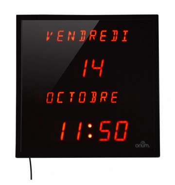 Horloge calendrier à LED