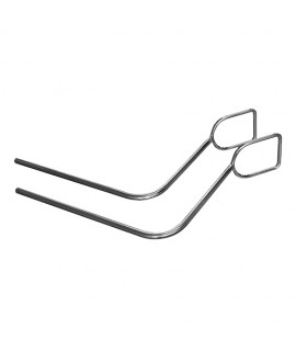 Paire Etriers Inox Divan d'examen Vog