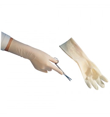 Gants latex, stériles, non-poudrés, manchettes longues