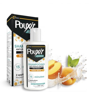 Shampoing Anti-poux et lentes Pouxit parfim abricot