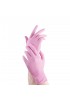 Gants en nitrile rose non poudrés