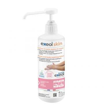 Lotion lavante mains et corps Skin Exeol